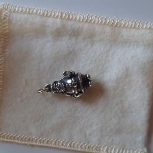 Retired James Avery Silver Santa Charm